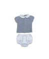 Conjunto Niño Braga Tela Rayada Juliana