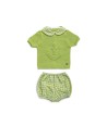 Conjunto Niño Pantalon Tela Cuadritos Juliana
