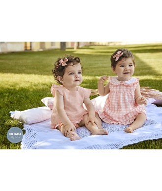 Vestido Corto Niña con Braga Cuadritos Juliana